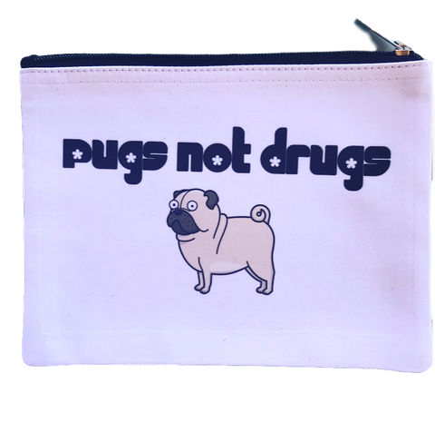 Pugs Not Drugs Pouch