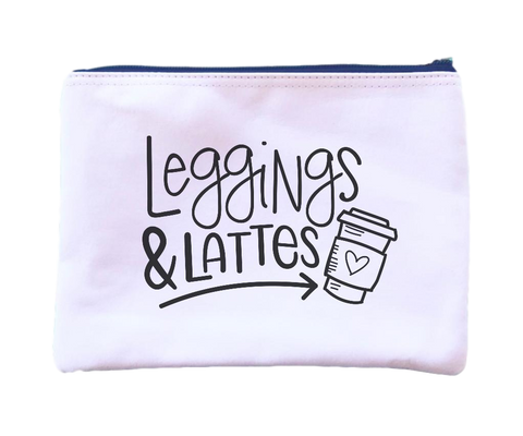 Leggings and Lattes Pouch