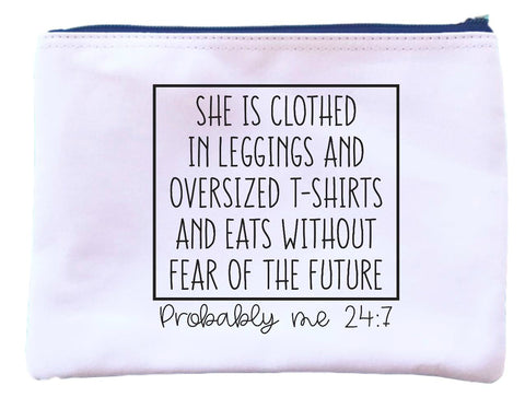 Leggings and T-Shirts Zipper Pouch