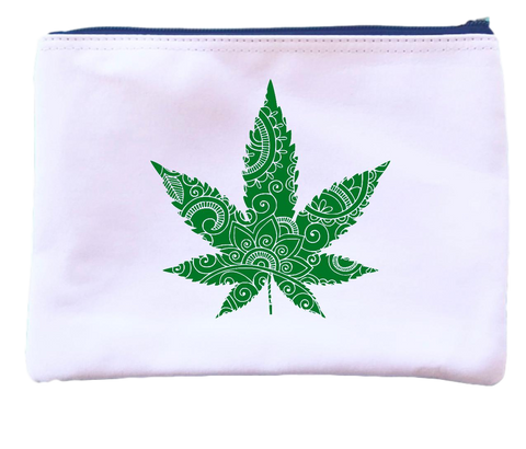 Marijuana Mandala Zipper Pouch